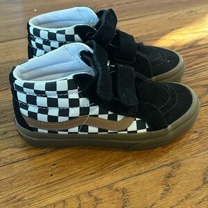TODDLER Vans Checkered High Toos